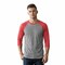 BELLA + CANVAS® Unisex Three-Quarter Sleeve Baseball Tee Raglan Contrast Sleeve Lightweight Retail Fit Shirt